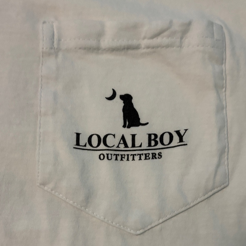 Men’s Local Boy Outfitters White and Tan Men's T-Shirts. Size Medium - Picture 2 of 7